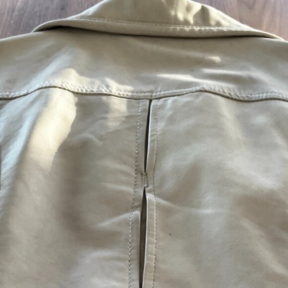 Object Sofia Leather Jacket - Off White - Picture 14 of 15
